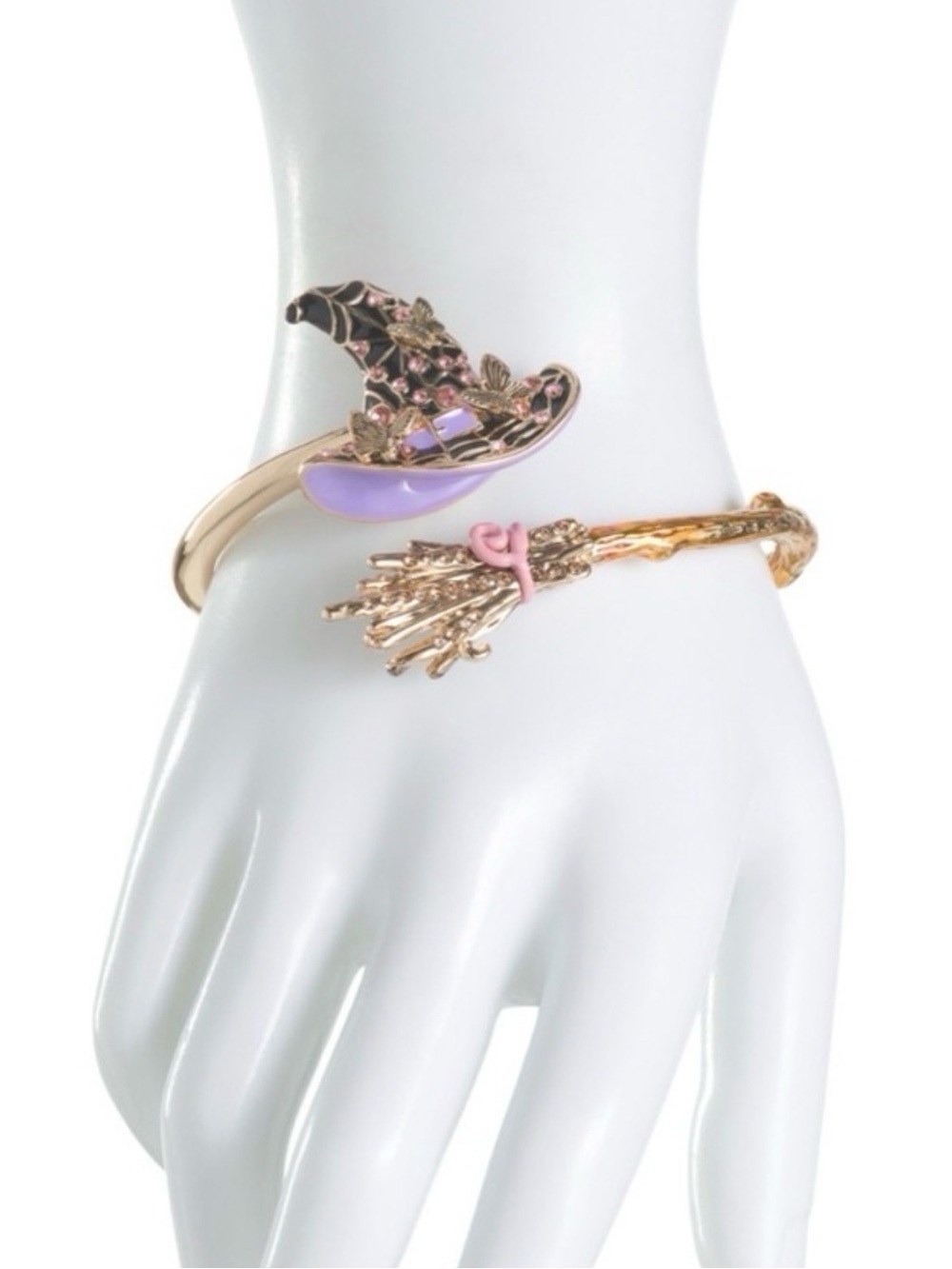 🩶BETSEY JOHNSON GOLD WITCHY BYPASS BRACELET - NWT🩶